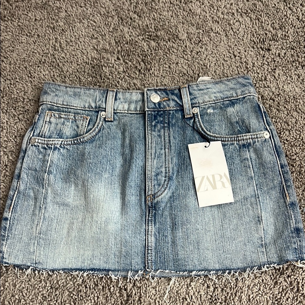 Zara denim Mini Skirt